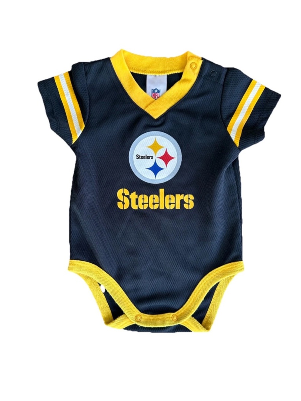 NFL Pittsburgh Steelers Black and Yellow Baby One-Piece Bodysuit